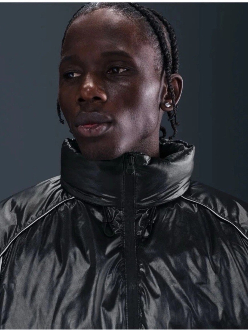 Nike Tech Bubble Jacket Black Anthracite Puffer Men’s Size Medium - Picture 8 of 10